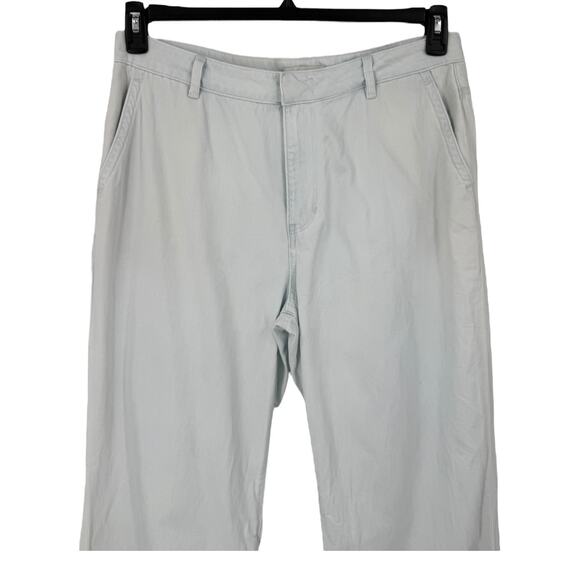 Vince pants Washed Cotton Wide-Leg Trouser light blue size 30 - Picture 2 of 6